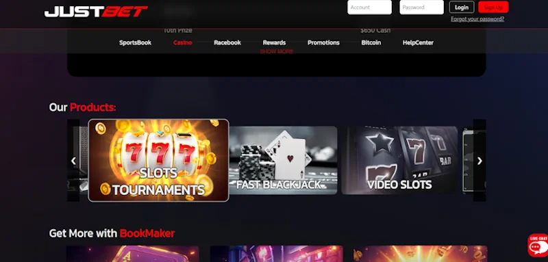 JustBet Casino Slots screenshot