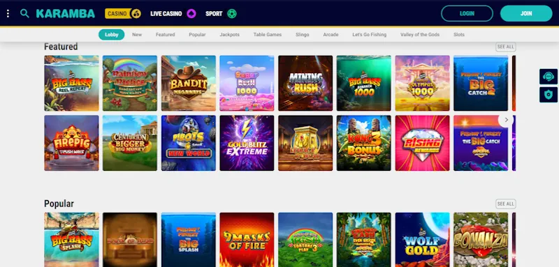 Karamba Casino Slots screenshot