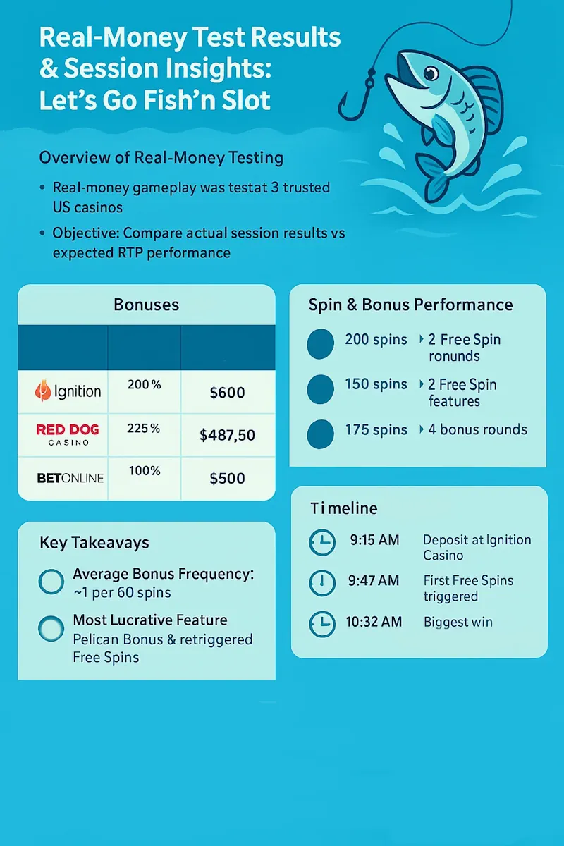 Real-Money Test Results infpgraphic