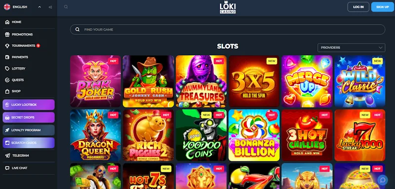 Loki Casino Slots screenshot