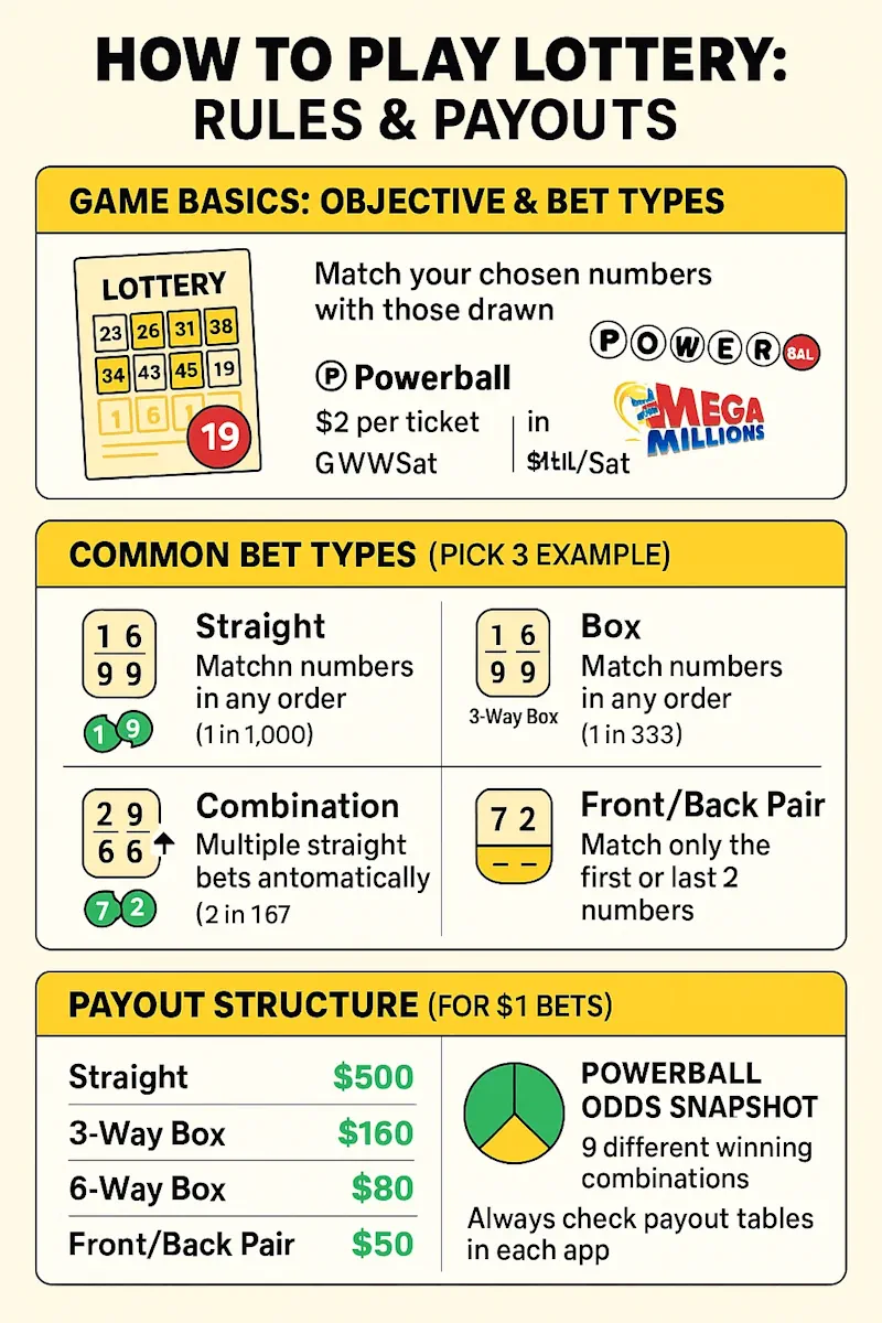 How to Play Lottery infographic