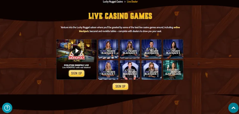 Lucky Niki casino Lives screenshot