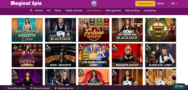 Lucky Niki casino Live screenshot
