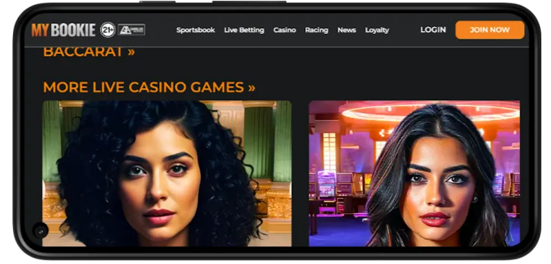 MyBookie Casino Live screenshot