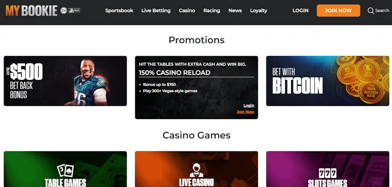 MYB Casino  Welcome Bonus screenshot