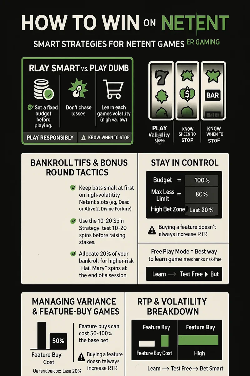 How to Win on NetEnt infographic