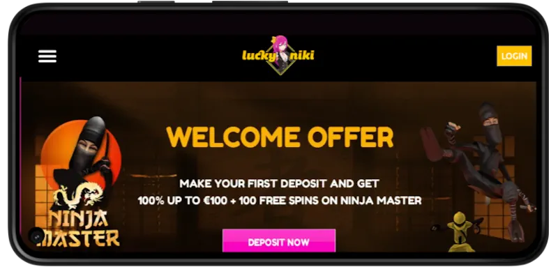 Lucky Niki casino Mobile Play screenshot