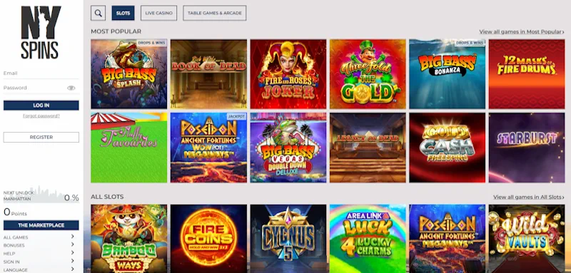 NYspins Casino Slots screenshot