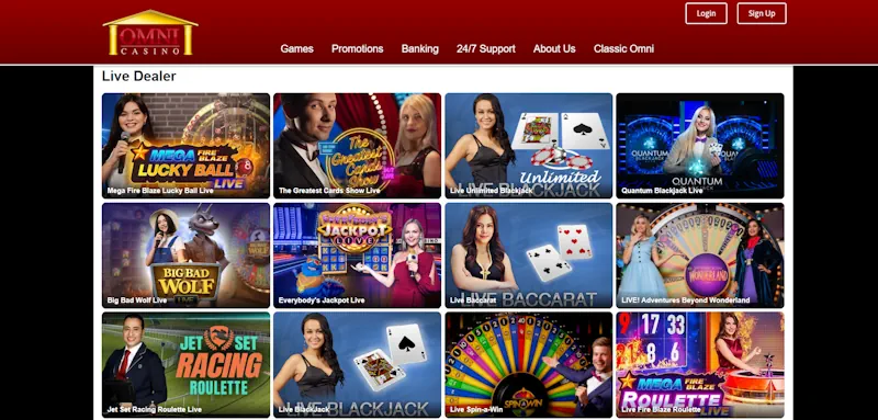 Omni Casino Live screenshot