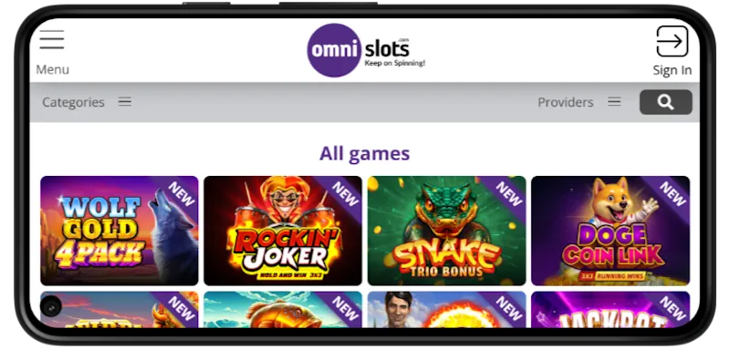 Omni Slots Casino Mobile Play screenshot