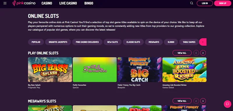 Pink Casino Slots screenshot