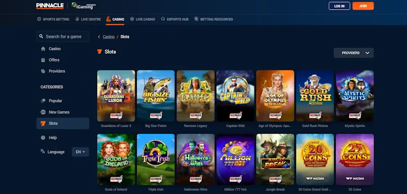 Pinnacle Casino Slots screenshot