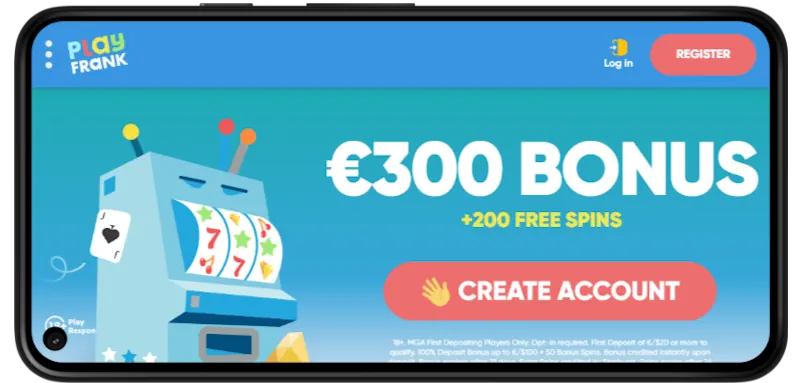 PlayFrank Casino Mobile Play screenshot