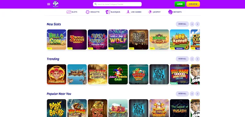 PlayOjo Casino Slots screenshot
