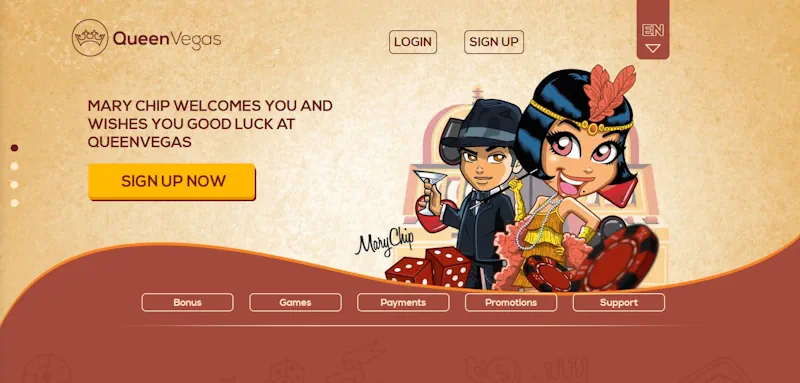 Queen Vegas Casino Games screenshot