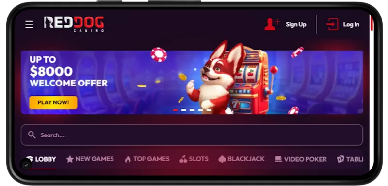 Red Dog Casino Welcome Bonus screenshot