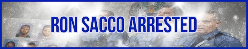 ron sacco arrested banner
