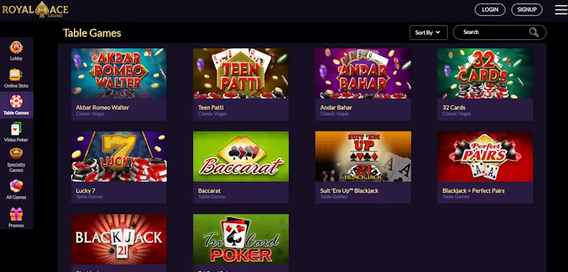 Royal Ace Casino screenshot