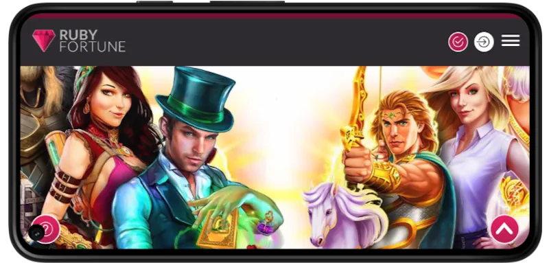 Ruby Fortune Casino Mobile Play screenshot