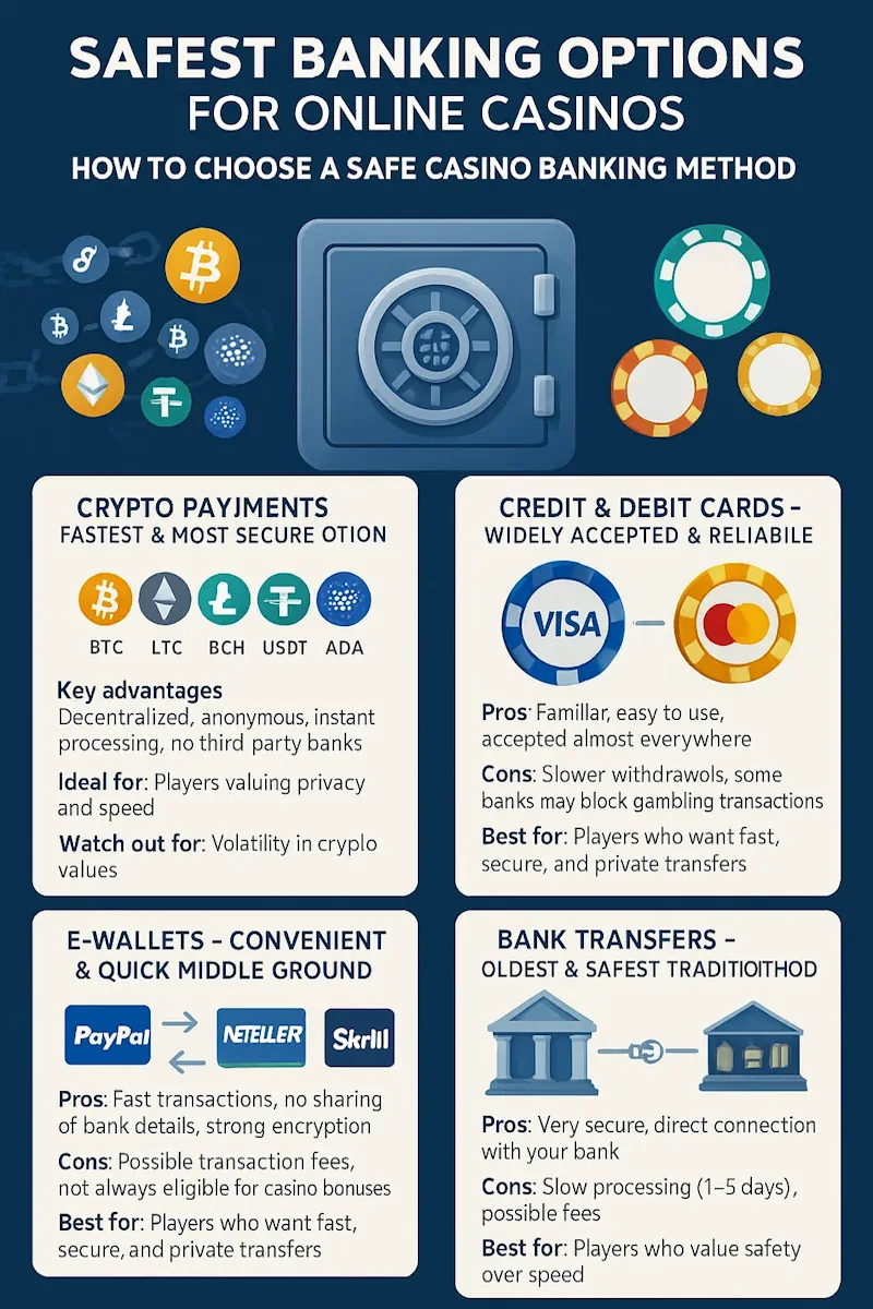 Safest Banking Options infographic