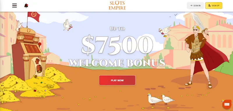 Slots Empire Casino wbonus screenshot