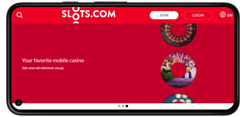 Slots.com Casino Mobile Play screenshot