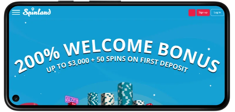 Spinland Casino Mobile Play screenshot
