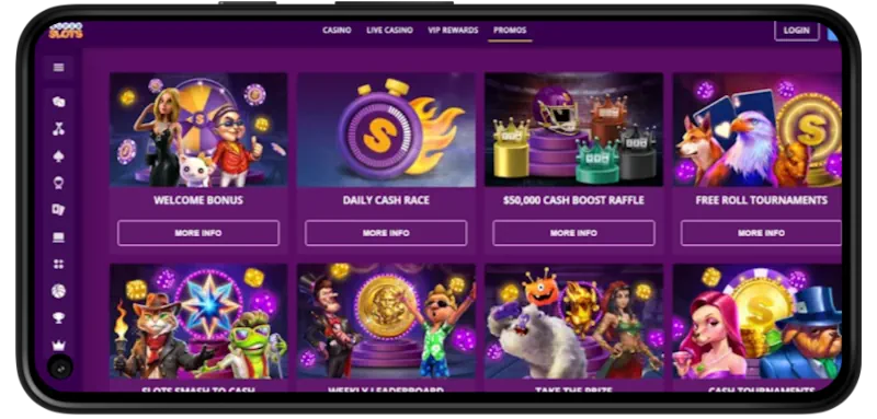 Super Slots Casino Ongoing Offers screenshot