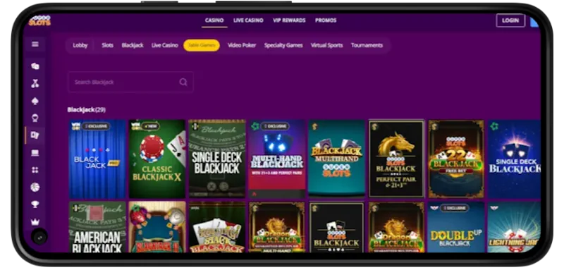 Super Slots Casino Table screenshot
