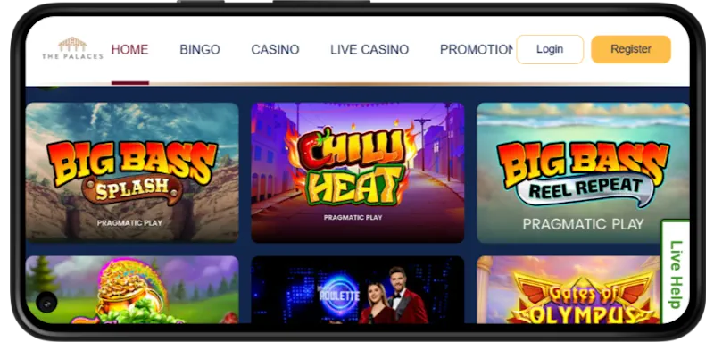 Palaces Casino Mobile Play screenshot