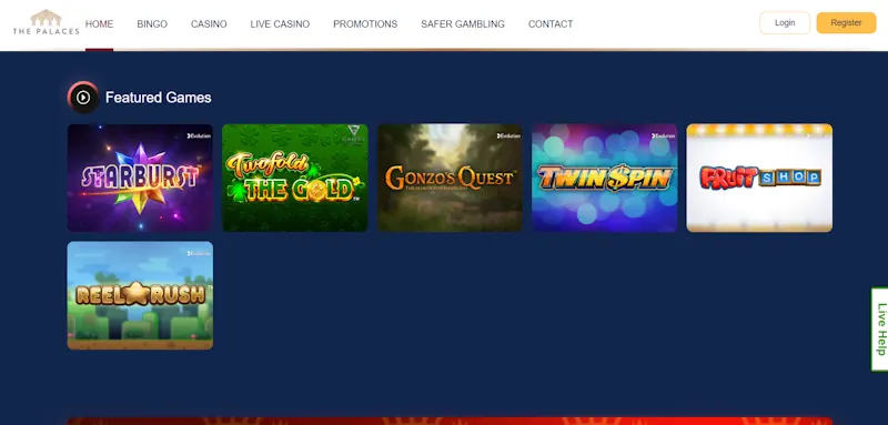 Palaces Casino Games screenshot