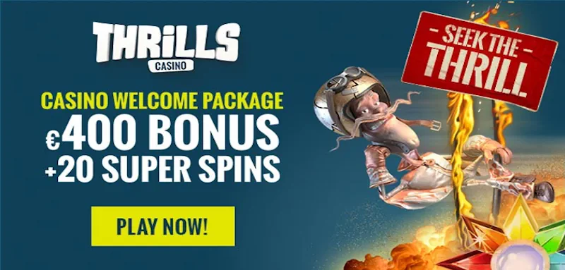 Thrills Casino Welcome Bonus screenshot