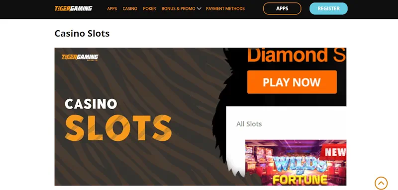 TigerGaming Casino screenshot