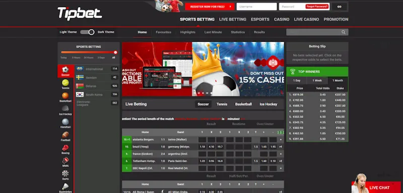 Tipbet Sports screenshot