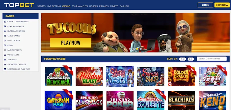 TopBet Casino Slots screenshot