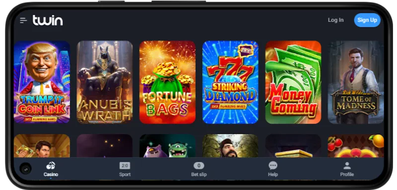 Twin Casino Mobile Play screenshot