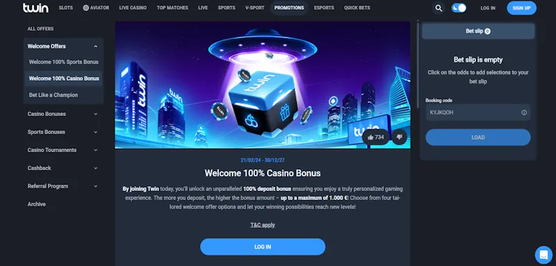 Twin Casino screenshot