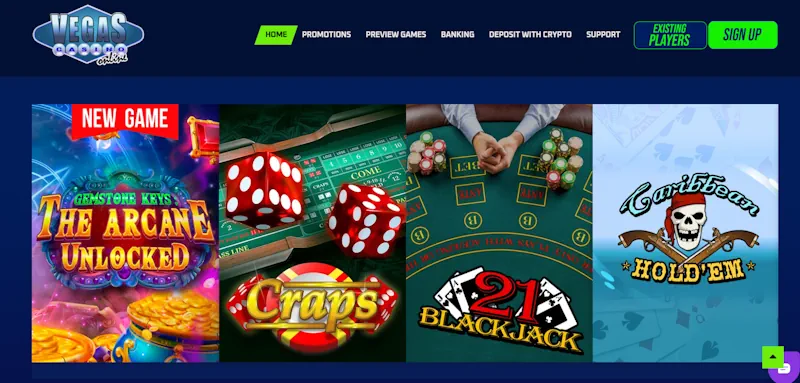Vegas Online Casino Games screenshot