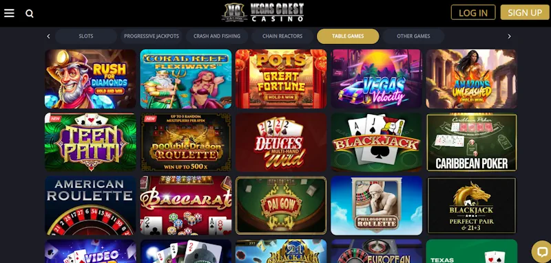 Super Slots Casino Table screenshot