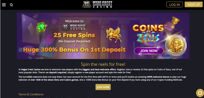 Super Slots Casino Welcome Bonus screenshot