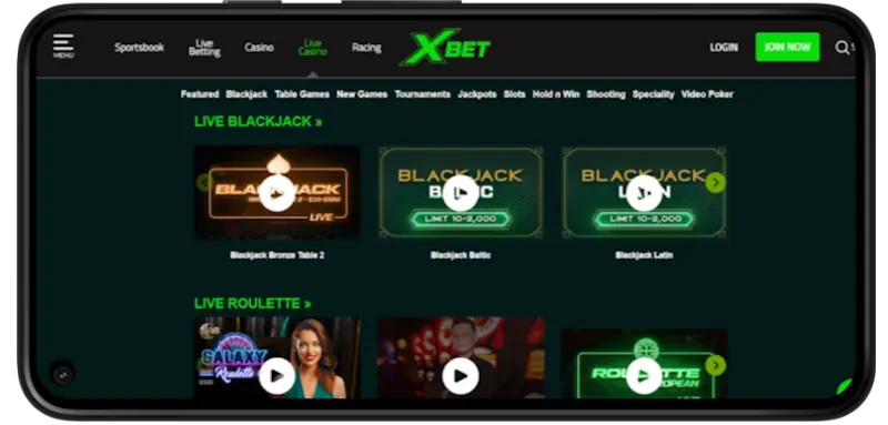 xbet Casino Live screenshot