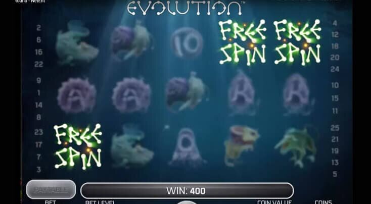 Evolution Online Slot Free Spins
