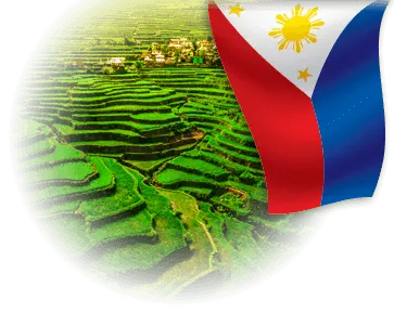 Phillipines Landscape and Flag