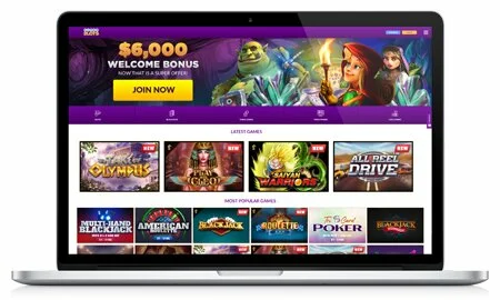 Super Slots on Laptop