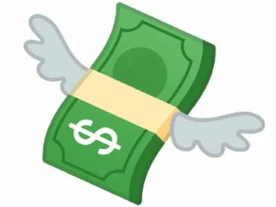 Money Flying Away
