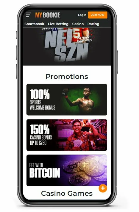 Mybookie Promos on iPhone