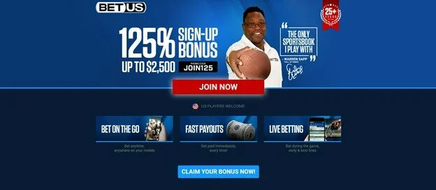 BetUS Website screenshot